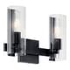 preview thumbnail 1 of 12, Kichler 55167 Jemsa 2 Light 14" Wide Vanity Light Black