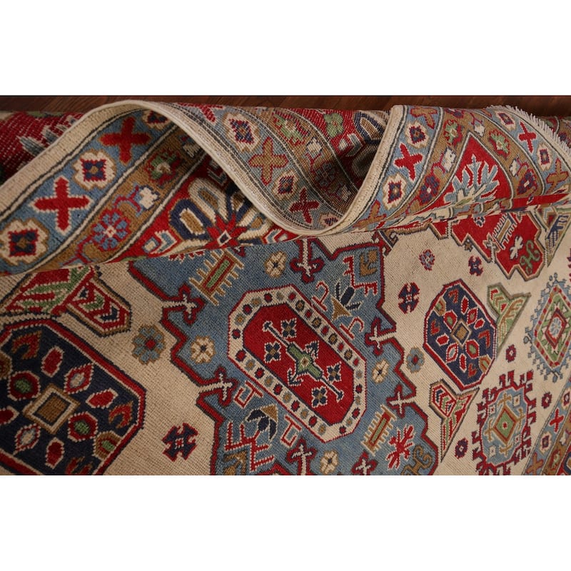 Kazak Oriental Area Rug Hand-Knotted Living Room Wool Carpet - 8'2" x 10'5"