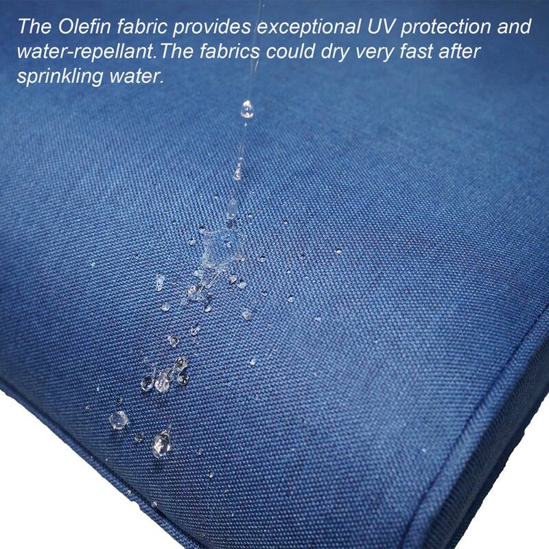 Outdoor Deep Seat Cushion Set For Garden Chair 25 x 22 Inch Cushions