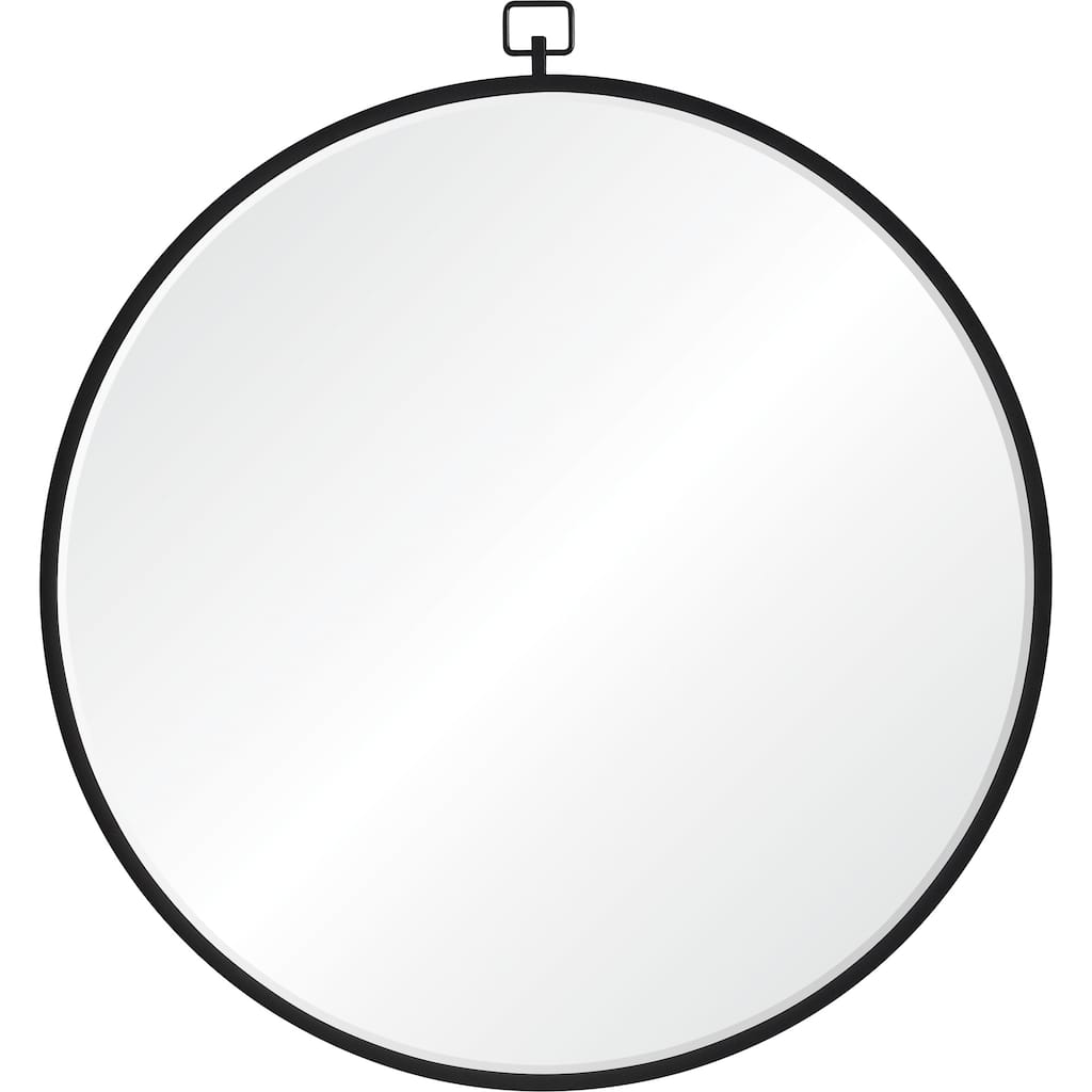 Renwil Rayden 38.5" Tall Round Wall Mirror, Black
