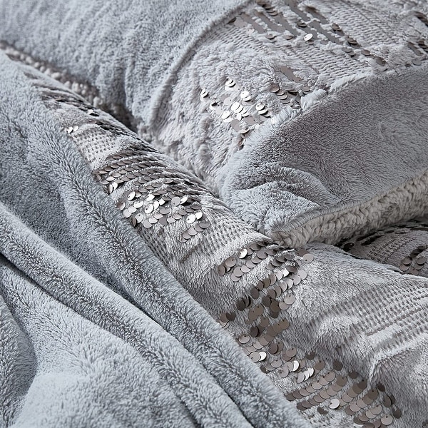 Silver crushed velvet throw blanket cheap