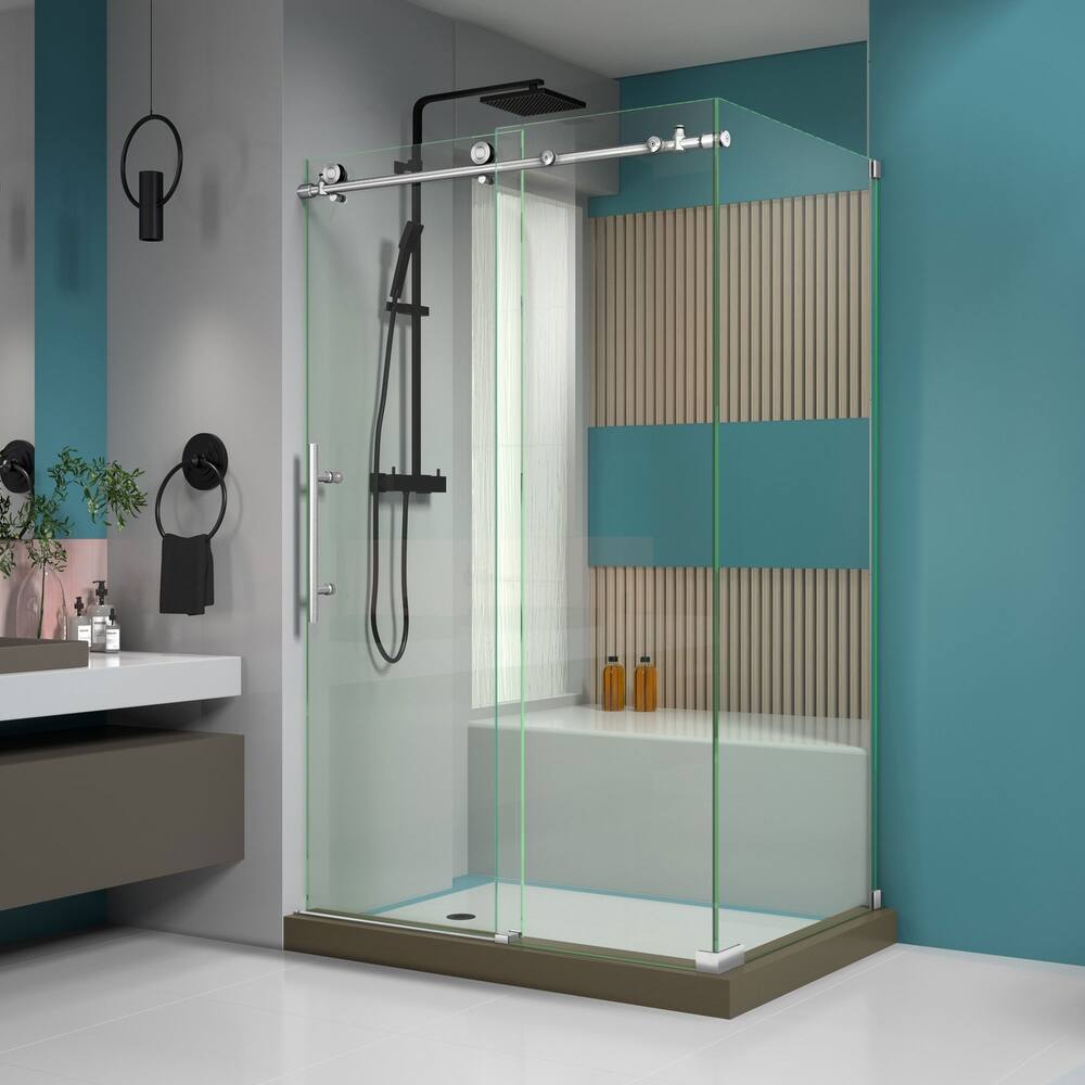 DreamLine Enigma-X 34 1/2 in. D x 48 3/8 in. W x 76 in. H Sliding Shower Enclosure - 34.5" x 44.38" - 48.38"
