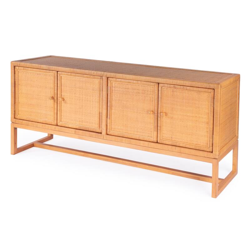 Captiva Rattan 4 Door 76" Sideboard