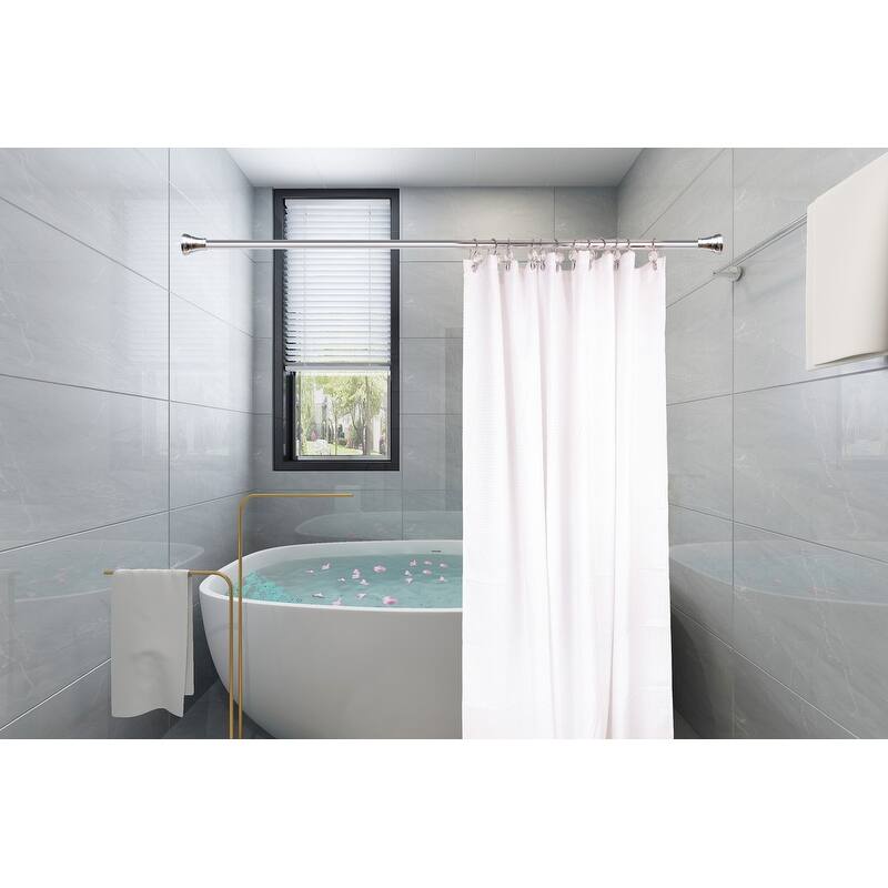 Utopia Alley Rustproof Zinc Double Shower Curtain Hooks for Bathroom, Crystal Design, Set of 12