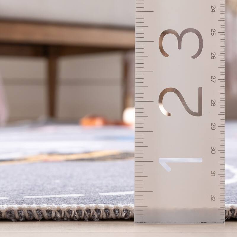 Well Woven Kids Rugs Traffic Modern Machine Washable Area Rug