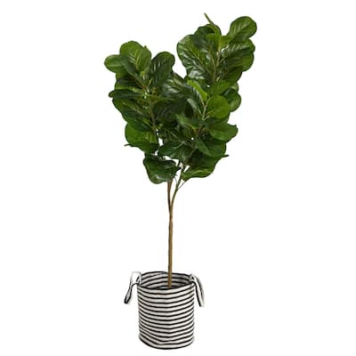 51In Artificial Victorian Tree in Planter - Vintage Home Decor Indoor Plant - Black - 72