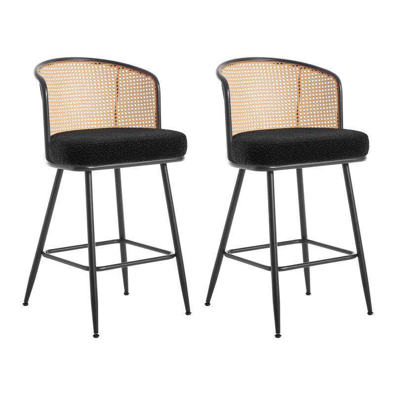 26"/29" Rattan Upholstered Bar Stool /Counter Stools Set of 2/3/4