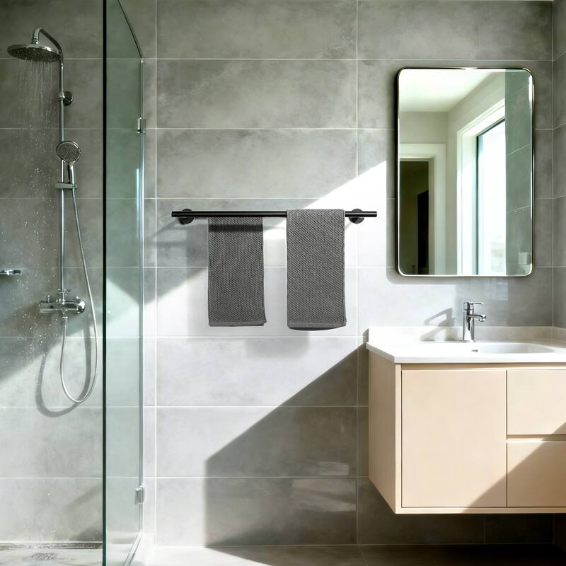 WOWOW Wall Mounted Stainless Steel Double Towel Bar