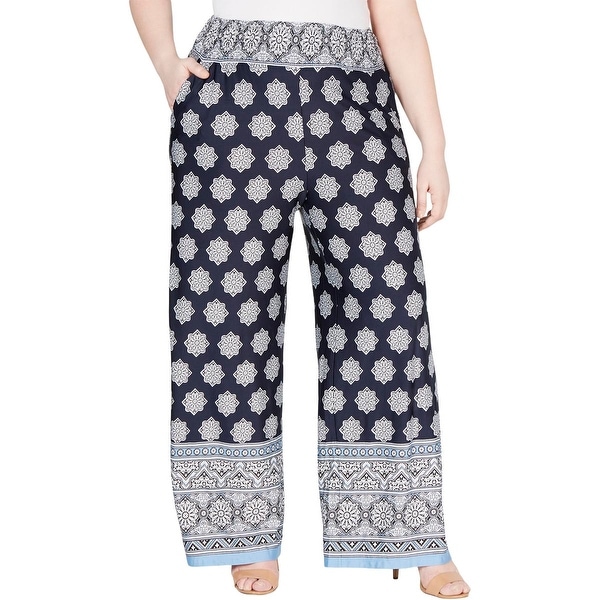 womens plus petite palazzo pants
