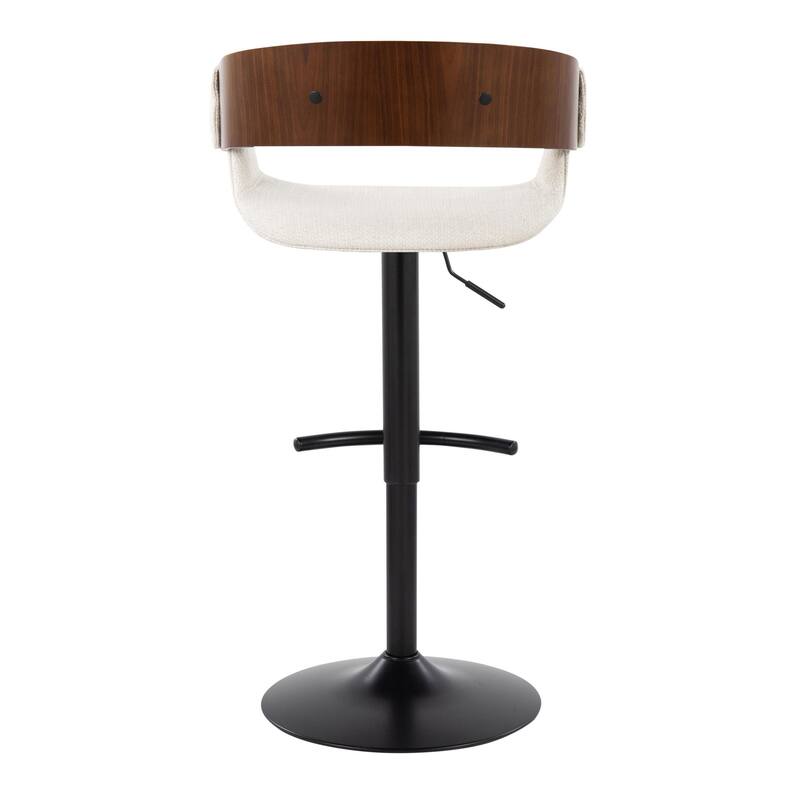 Carson Carrington Gavle Adjustable Bar Stool with Rounded T Footrest (Set of 2)