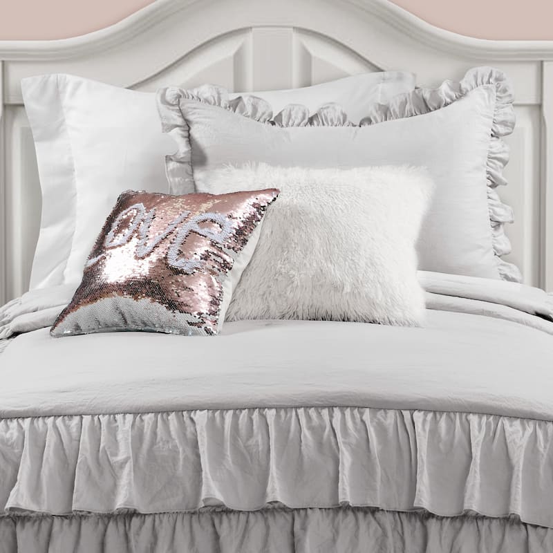 The Gray Barn Molly Mae Ruffle Skirt Bedspread Set