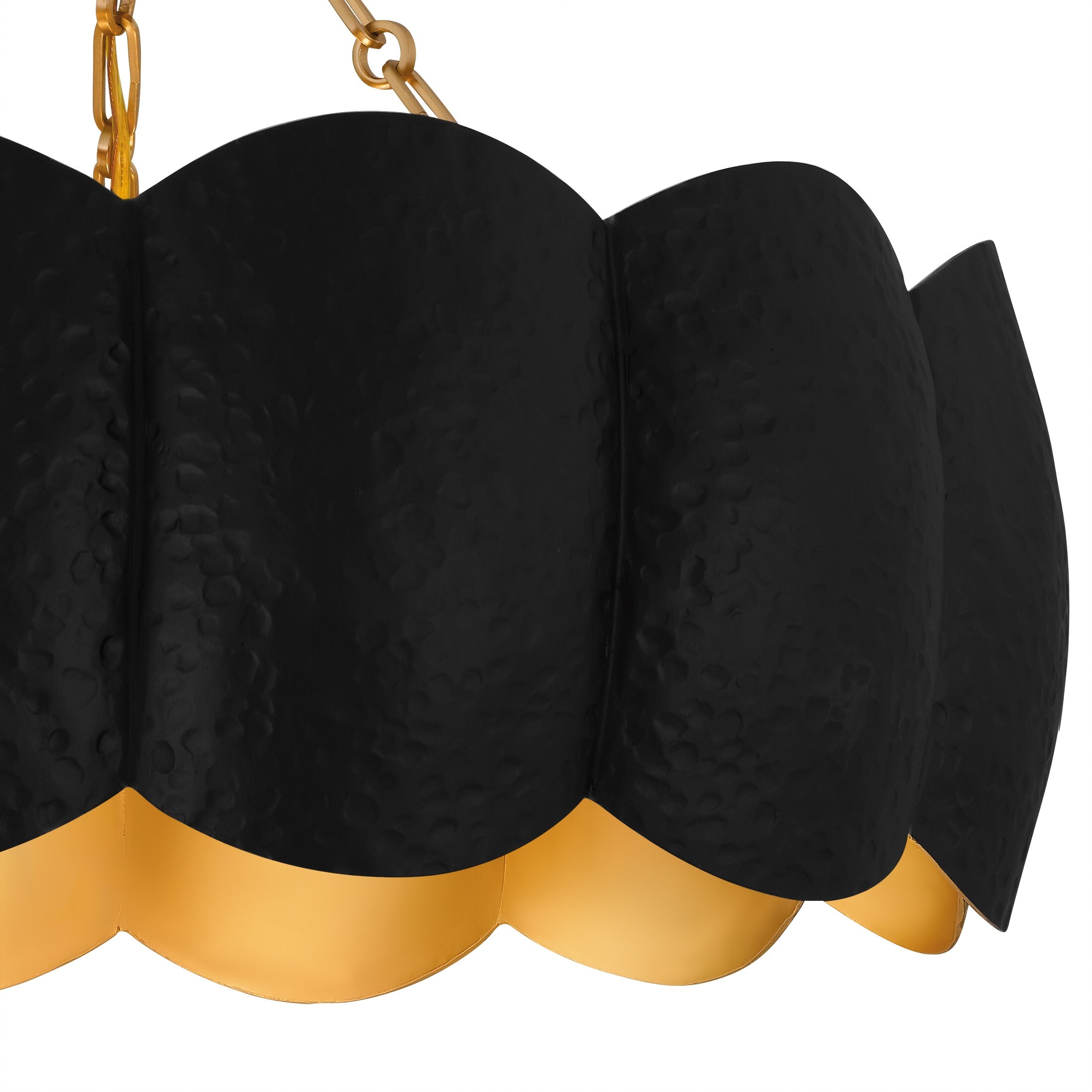 Santana 4-Light Matte Black Semi-Flush Mount - Bed Bath