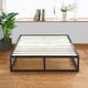 Sleeplanner 9-inch Dura Metal Platform Bed Frame-Wooden Slat - Twin
