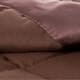 Solid Colored Microfiber Down Alternative Blanket - Twin - Chocolate