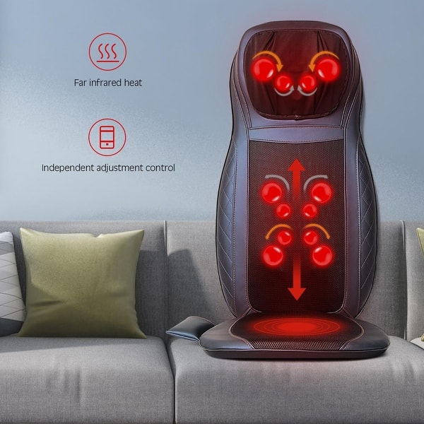 Shiatsu Neck Back Massager With Heat Full Back Kneading Shiatsu Or Rolling  - Bed Bath & Beyond - 36064265