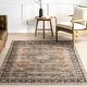 preview thumbnail 13 of 13, Nuloom Purdie Medallion SplashGuard Machine Washable Area Rug