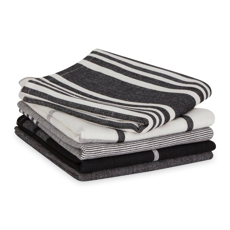 Classic Oversized Woven Dishtowels (Set of 5)