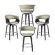 preview thumbnail 64 of 167, Glitzhome Set of 2 or 4 Modern Counter & Bar Height Wooden Swivel Bar Stools