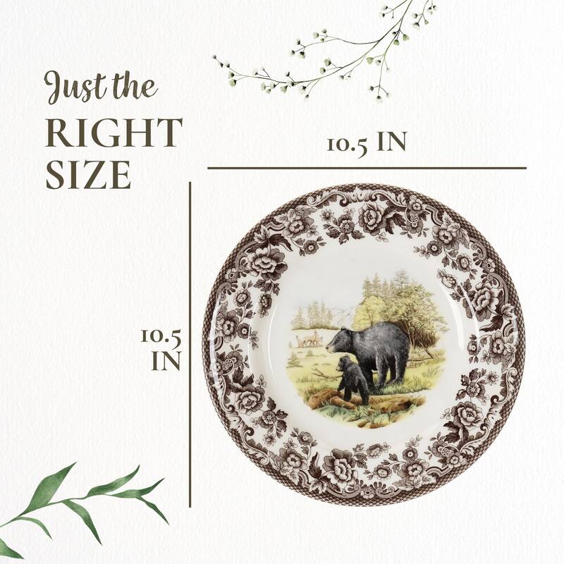 Spode Woodland Dinner Plate Animal Motifs