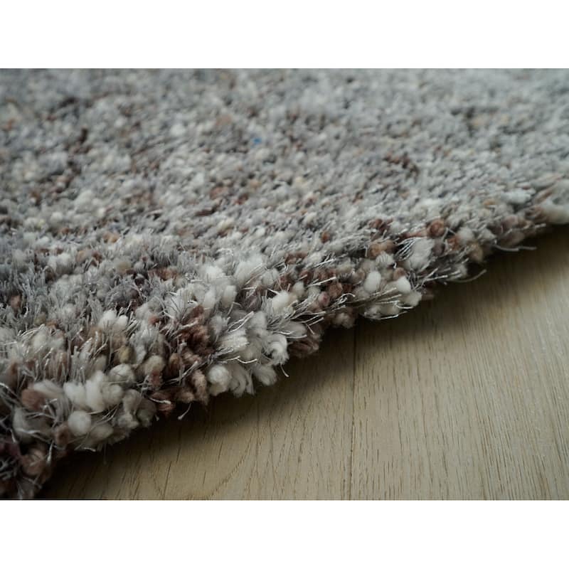 Lisbon Collection Hand Woven Mixed Color Thick Area Rug