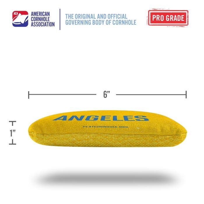 Los Angeles Yellow Dual Sided Cornhole Bags