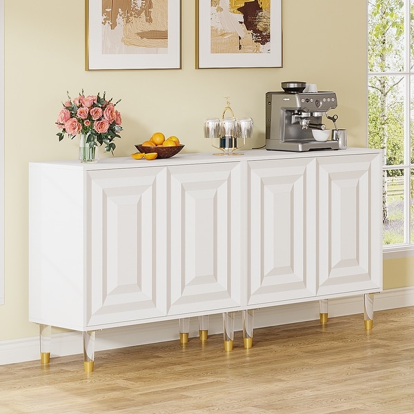 Deanford antique outlet white accent cabinet