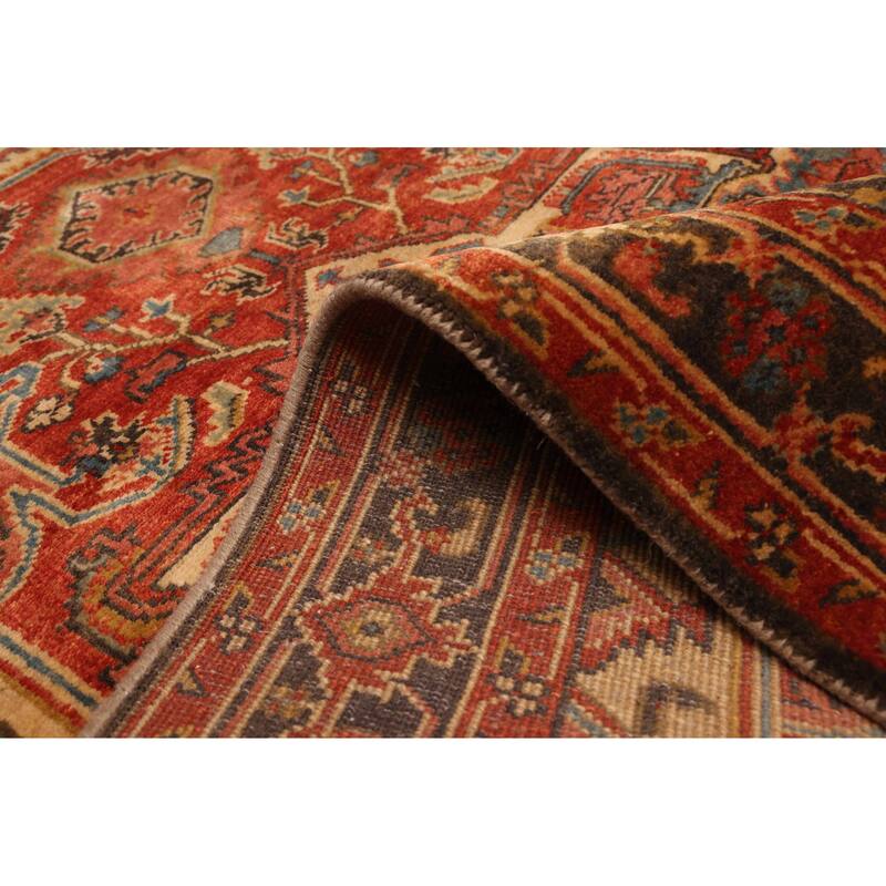 ECARPETGALLERY Hand-knotted Jules Sultane Red Wool Rug - 4'0 x 6'2