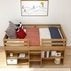 preview thumbnail 8 of 21, Max and Lily Farmhouse Twin Low Loft Bed with 2 Bookcases