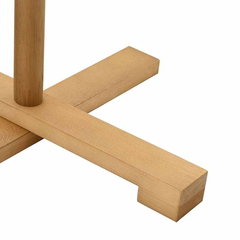 vidaXL Wooden Christmas Tree with Stand Brown bamboo