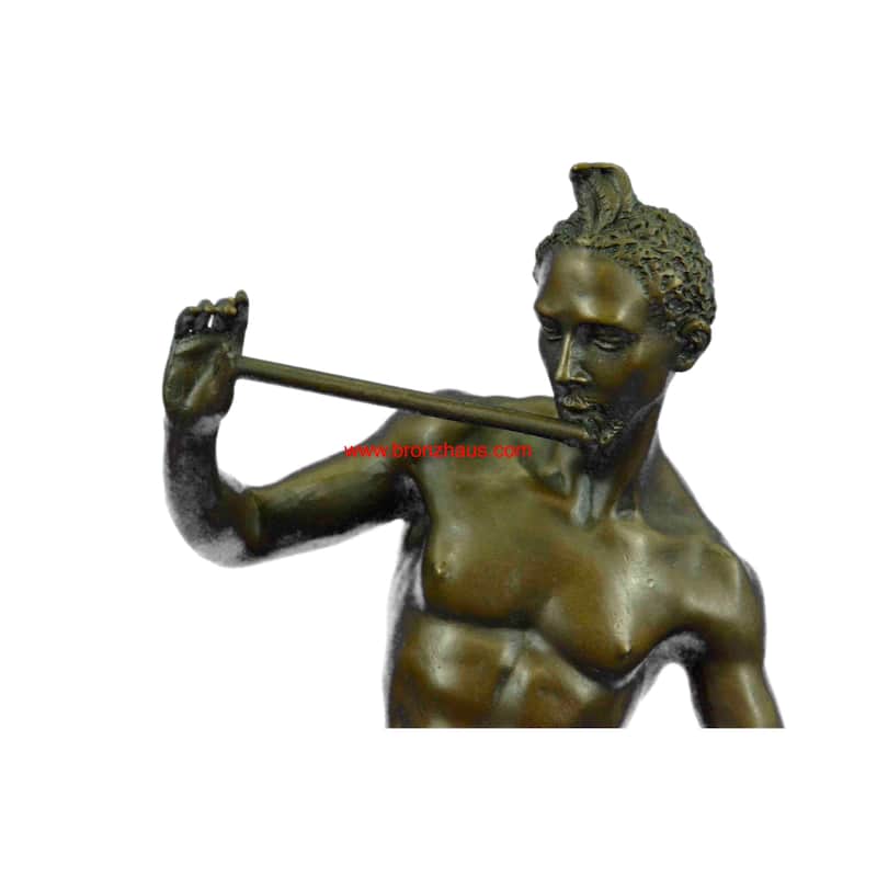 Handcrafted Large Snake Charmer Bronze Sculpture Hot Cast Classic Artwork