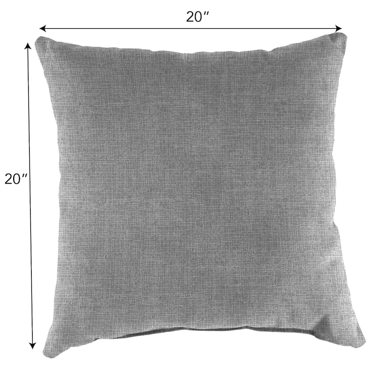 20" x 20" Navy Stripe Outdoor Throw Pillow - Set of 2 - 20'' L x 20'' W x 6'' H
