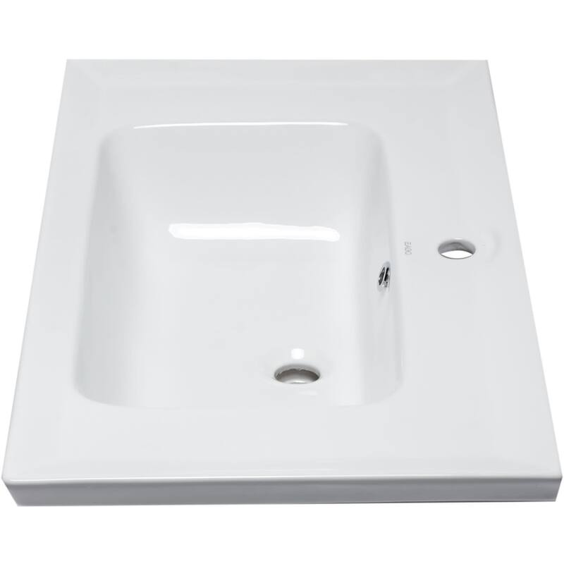 Eago 31-1/2" Drop In Bathroom Sink with Overflow