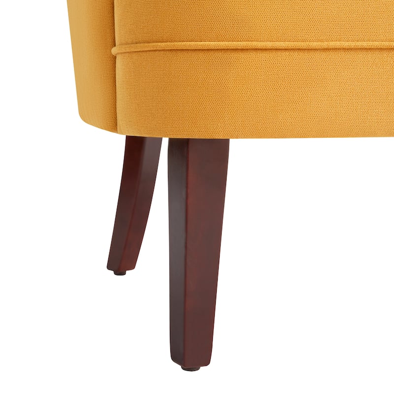 Club Chair Upholstered Button Tufted Accent Chair with Ottoman and Pillow