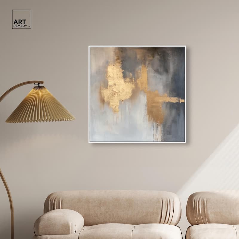 Golden Imprint Canvas by Art Remedy