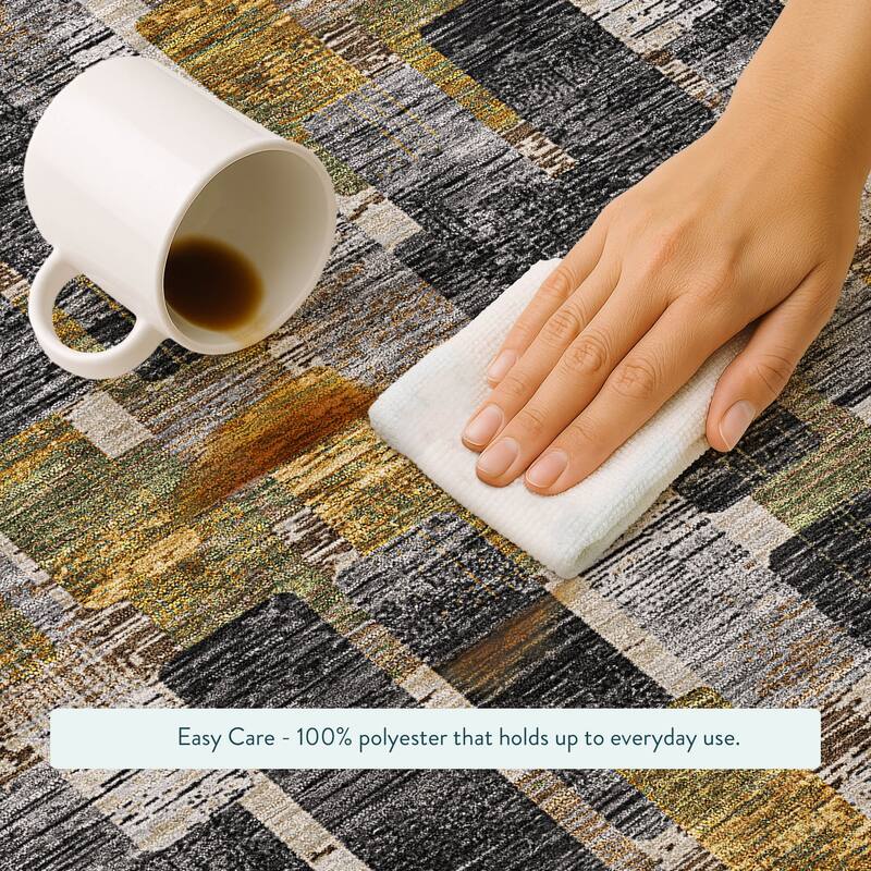 Machine Washable Indoor/ Outdoor Casual Carson Chantille Rug