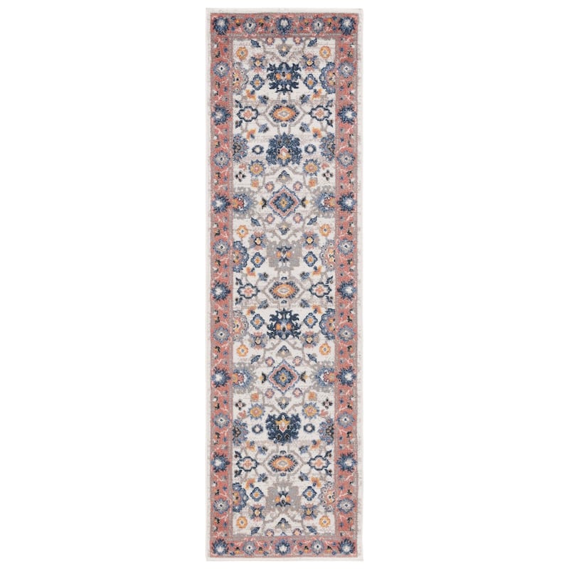SAFAVIEH Astoria Audeline Oriental Rug - 2'2" x 8' Runner - Ivory/Rust