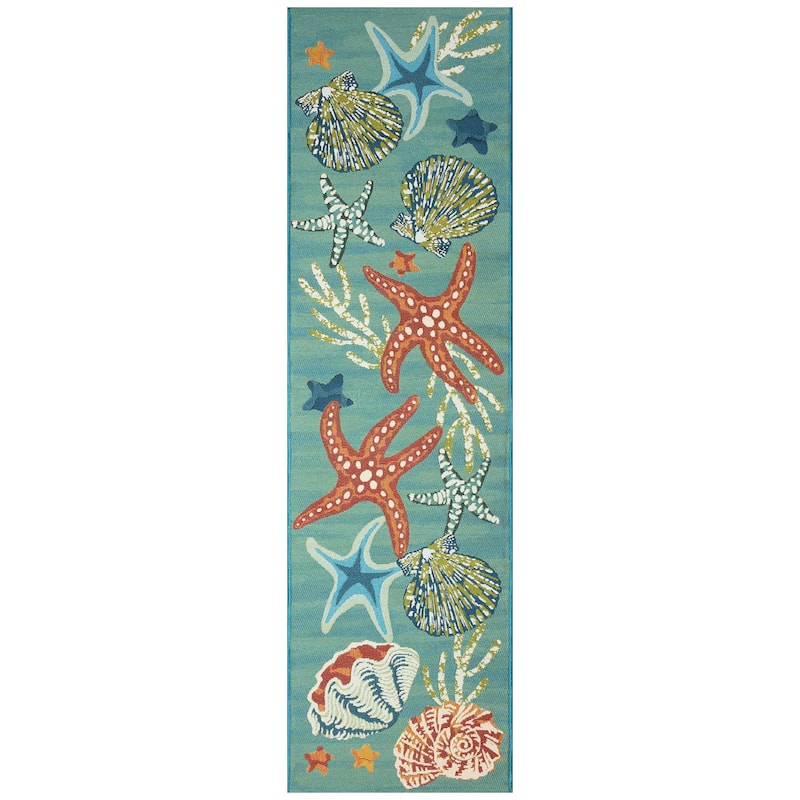 Liora Manne Marina Starfish Song Indoor/Outdoor Rug