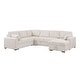 preview thumbnail 20 of 19, Modern Corduroy Sectional With Storage Chaise Lounge
