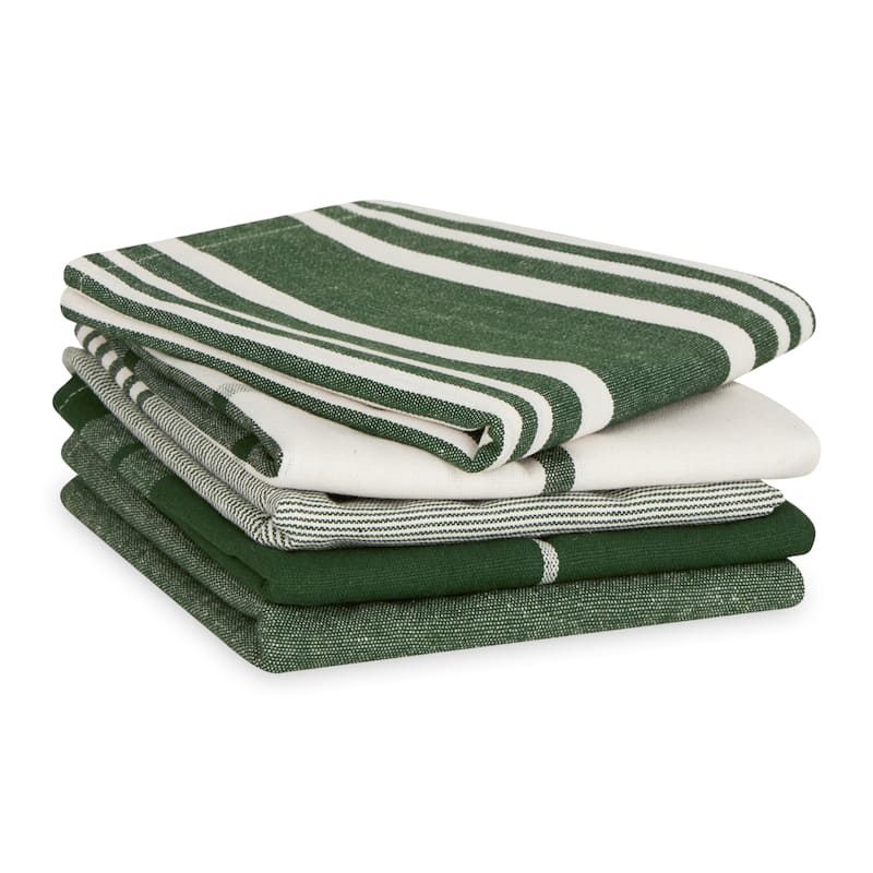 Classic Oversized Woven Dishtowels (Set of 5)
