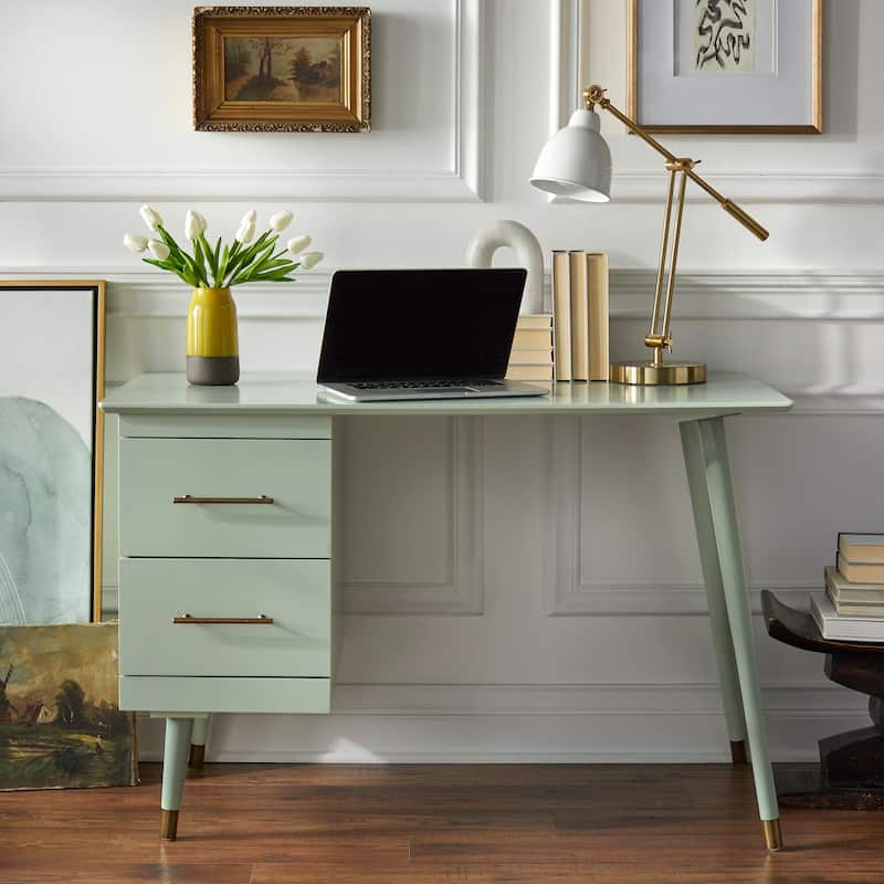 angelo:HOME Leon Mid-Century Desk - Green-Lily