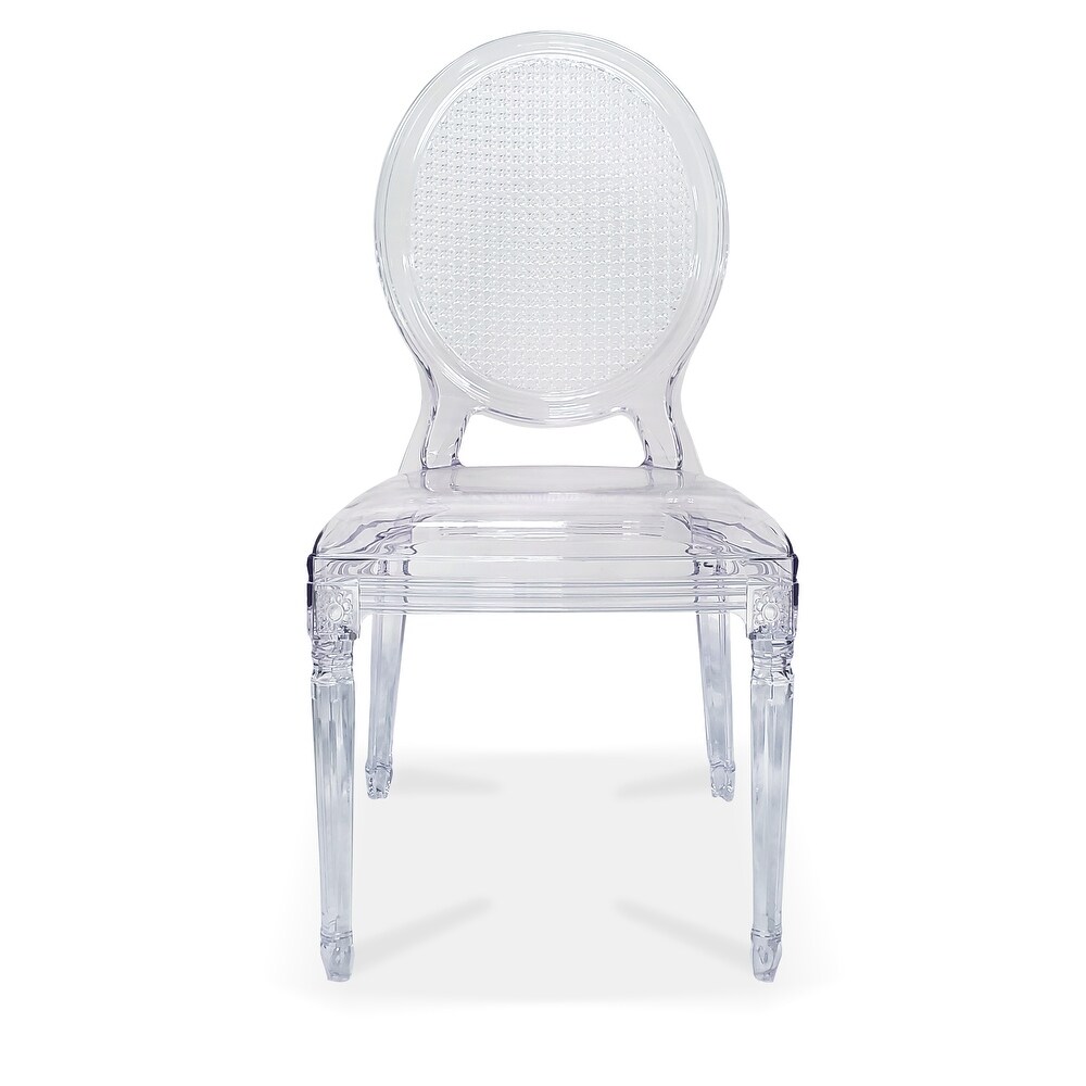 Overstock 2xhome Stacking Clear Chairs Transparent Chair Dining Room Molded Chair Kitchen Designer Armless Chairs From Overstock Com Daily Mail