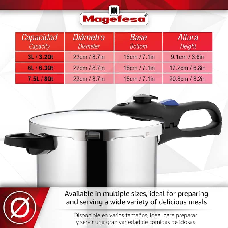 Magefesa Favorit Stainless Steel Pressure Cooker