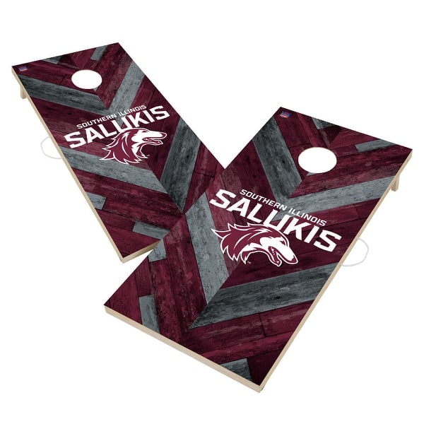 slide 2 of 6, Southern Illinois Carbondale Salukis Cornhole Board Set 16 Years and Up