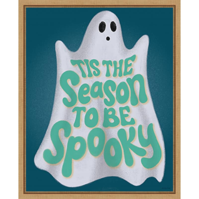 Hometown Halloween VII by Softshell Studio Framed Canvas Wall Art Print