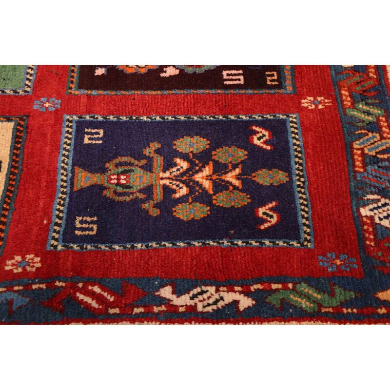 ECARPETGALLERY Hand-knotted Melis Red Wool Rug - 3'9 x 6'3