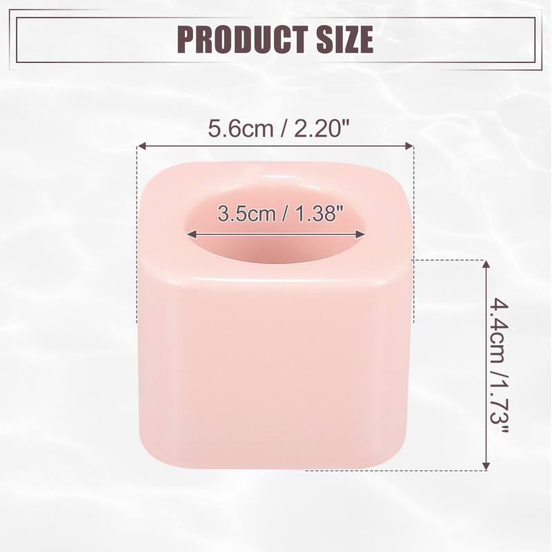 Toothbrush Holder, Square Mini Ceramic Toothbrush Holder Electric Toothbrush Holder 2.20"x2.20"x1.73", for Bathroom