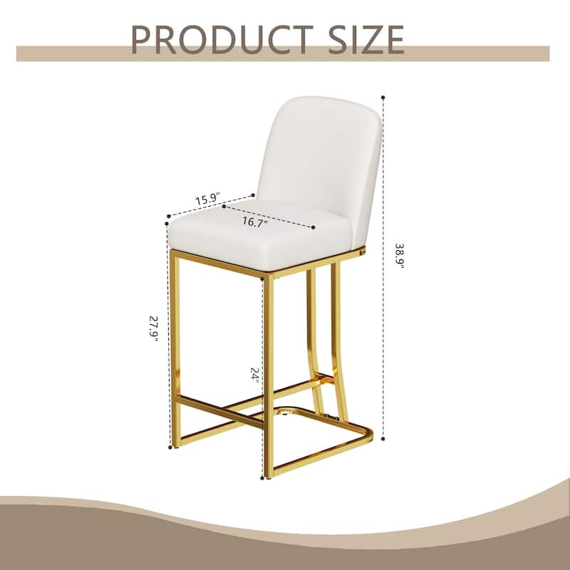 Ostweer Furniture Set of 2 Simple Design Dining Bar Chairs