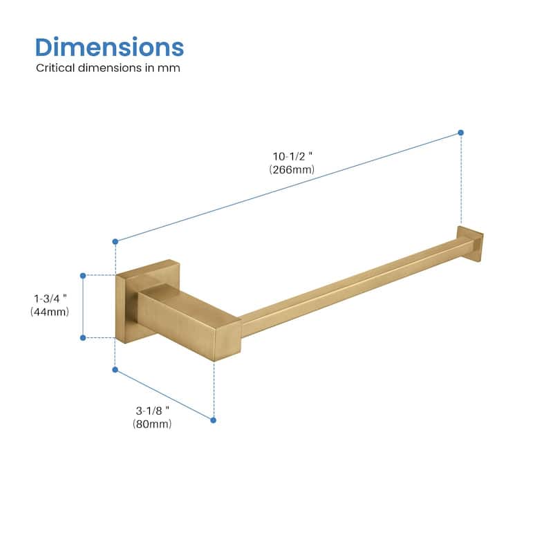Cube 10 inch Bathroom Towel Bar