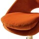 preview thumbnail 32 of 107, Savas Height Adjustable Swivel Velvet Task Chair with Gold Base