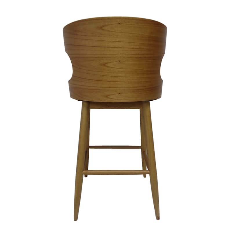 Stylish BAR CHAIR with Mid-century Design and Upholstered Seat